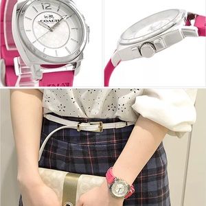 NWT COACH BOYFRIEND LOGO-EMBOSSED WATCH 14502092